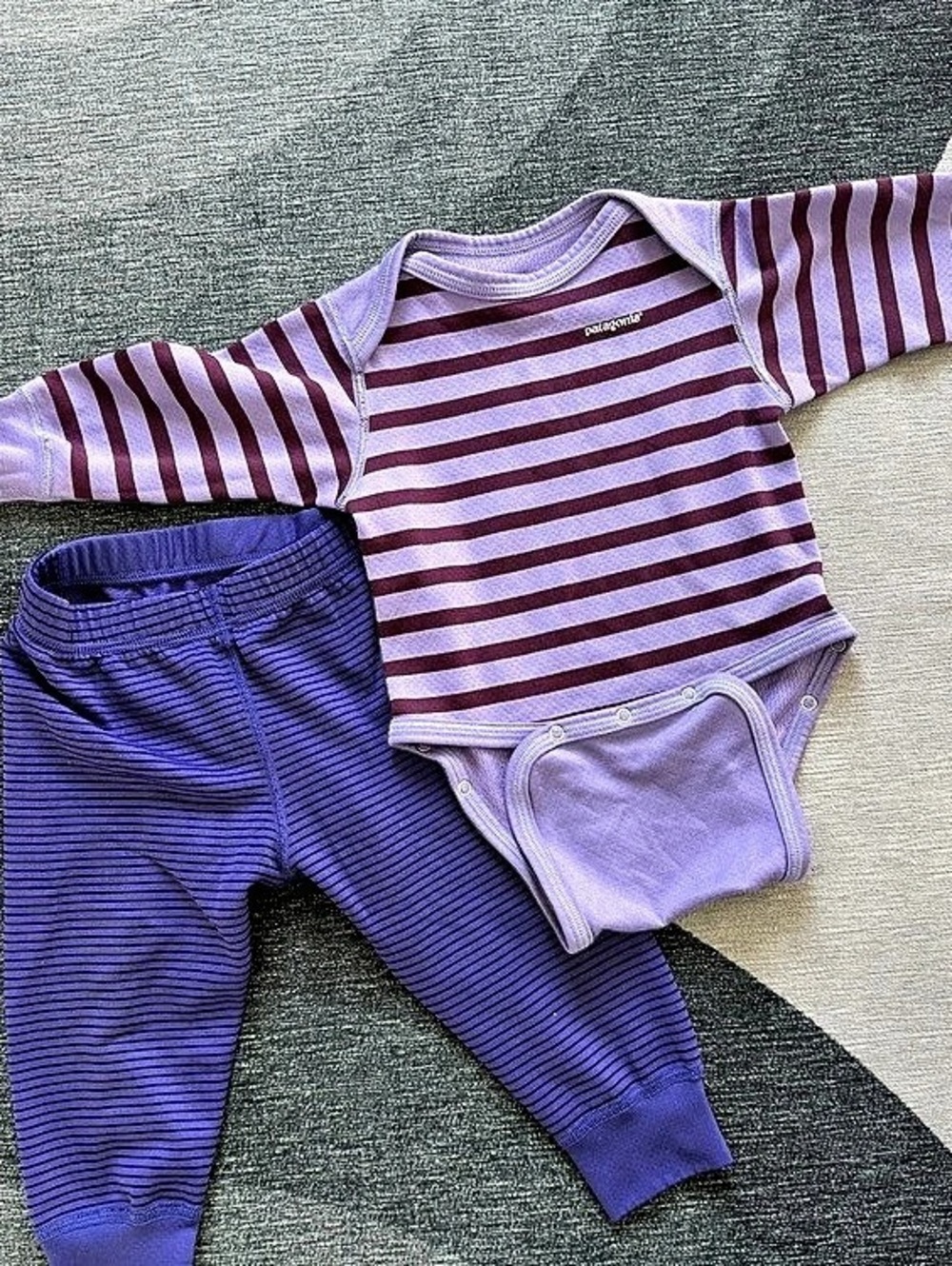 Patagonia Baby Capilene 3 Midweight Set Baby 3M Purple